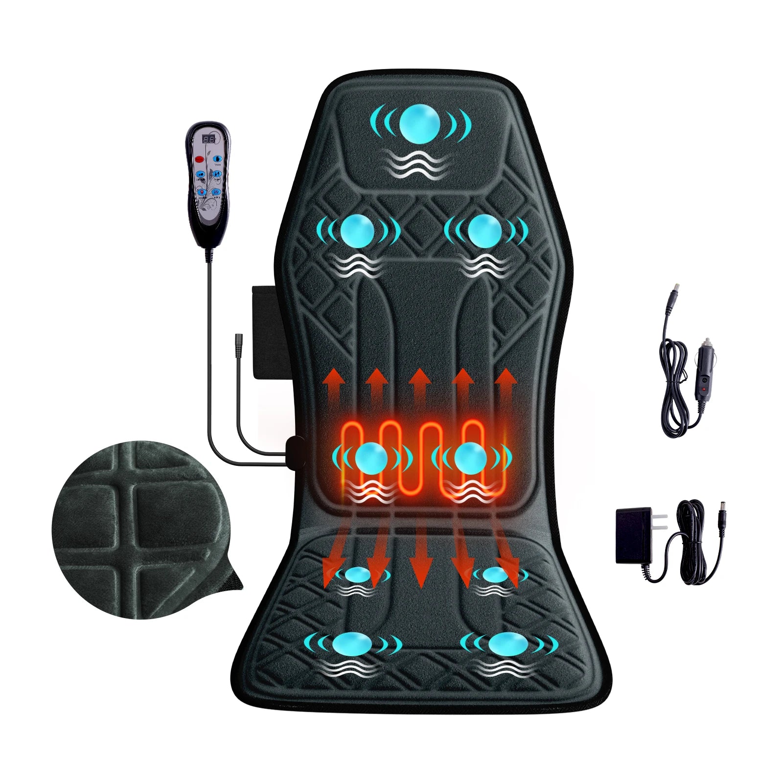 Massage Seat Cushion With Heating, Full Body Vibration, Massage Chair Cushion For Men Women, Use at Home Office, Christmas Gifts Grey US Plug United States S01d6bf67f5084e968b889d7573ad9330x Red, White and Blue Products Store
